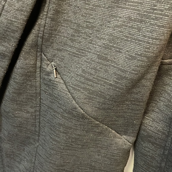 Zella Black Cross-over Collar Oversized Athletic Jacket M. #0023 - Picture 4 of 16